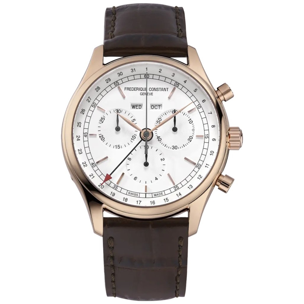 ZEGAREK FREDERIQUE CONSTANT CLASSICS QUARTZ CHRONOGRAPH TRIPLE CALENDAR