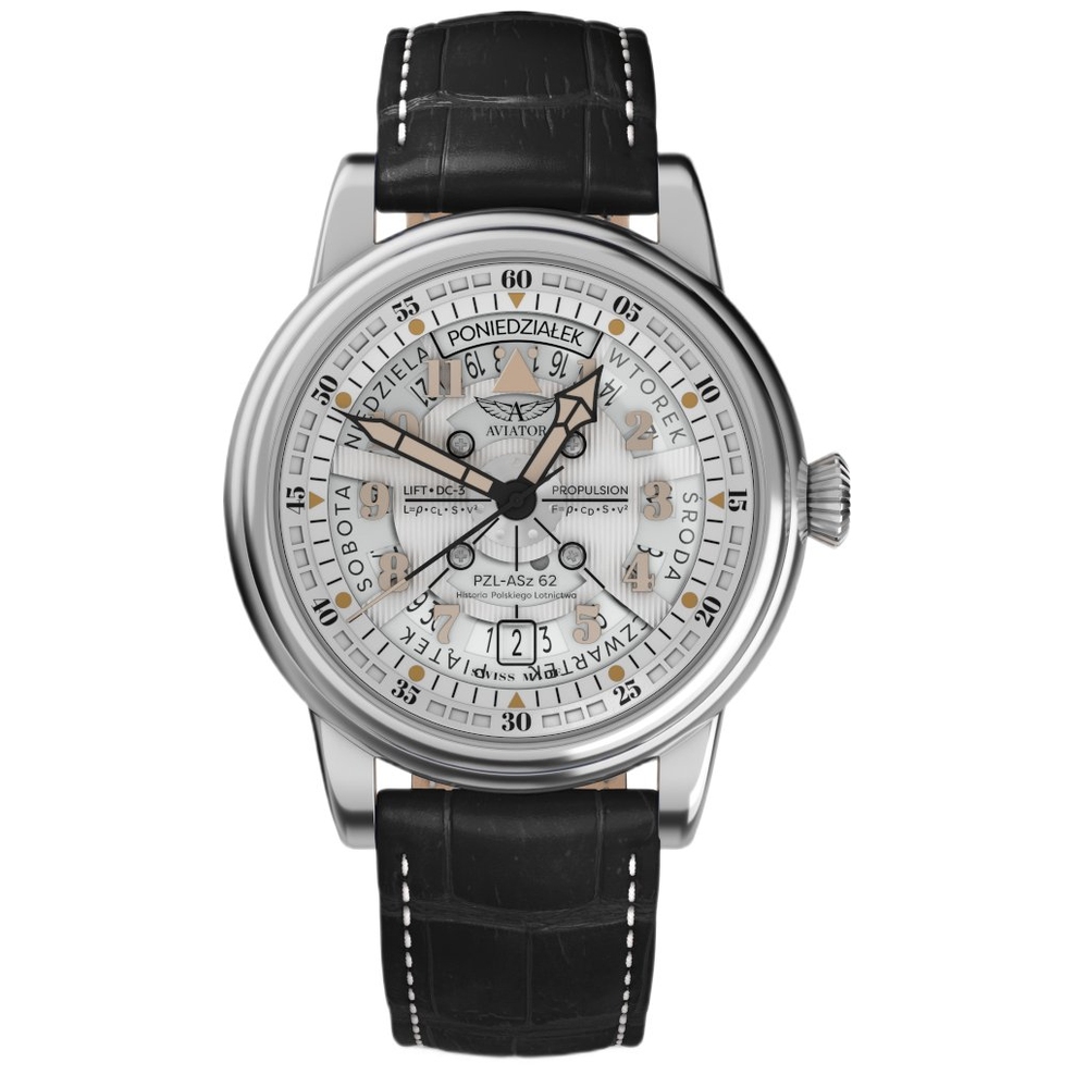 ZEGAREK AVIATOR DOUGLAS DAY-DATE MECA-41 POLSKA EDYCJA