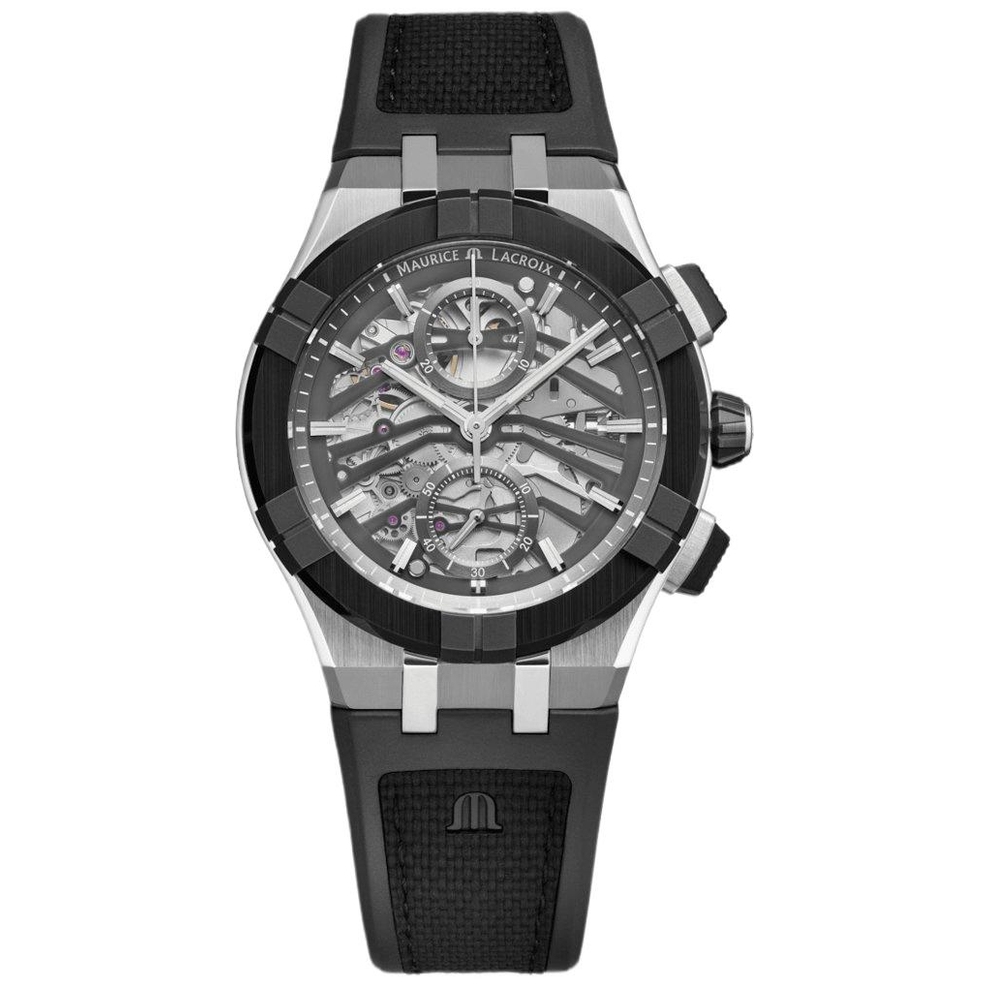 ZEGAREK MAURICE LACROIX AIKONIC AUTOMATIC CHRONOGRAPH SKELETON