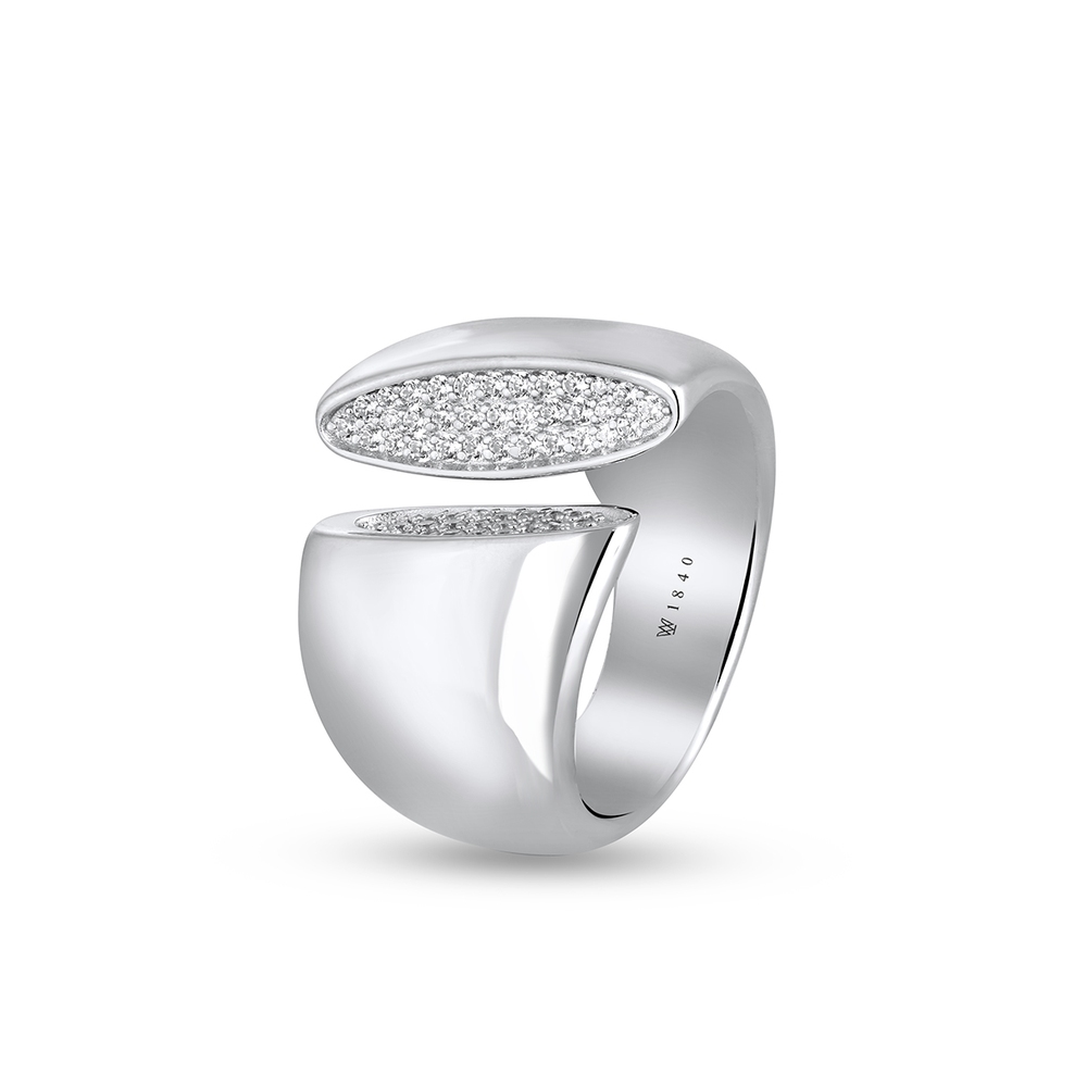 Pierścionek srebrny z cyrkoniami