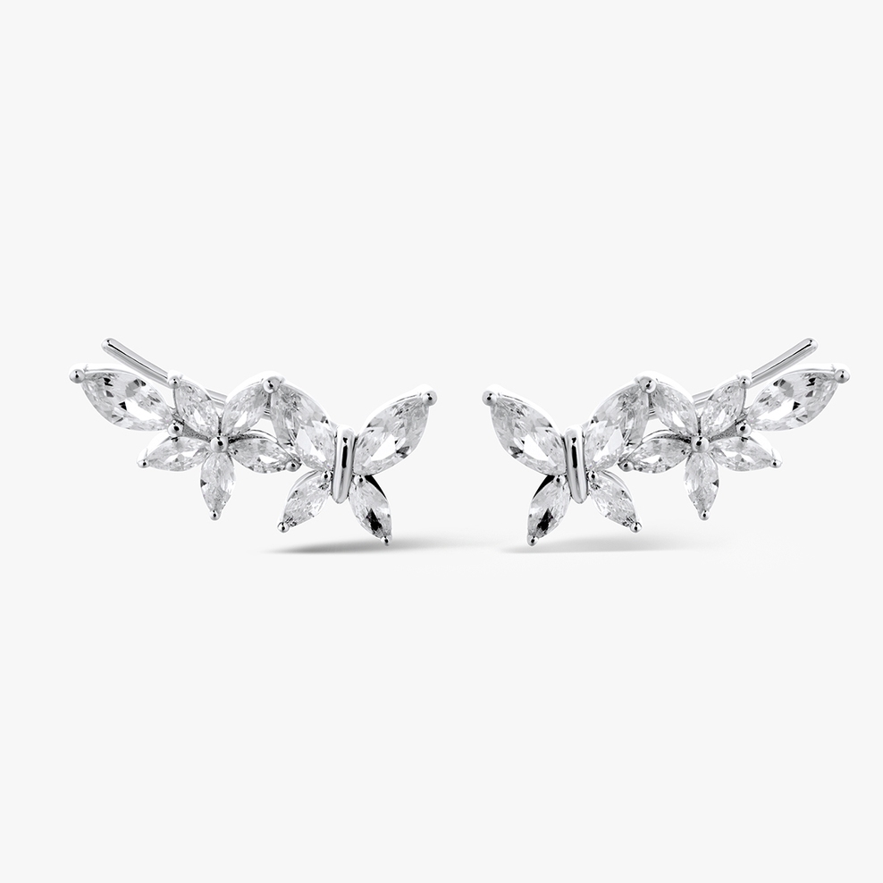 Kolczyki srebrne z cyrkoniami