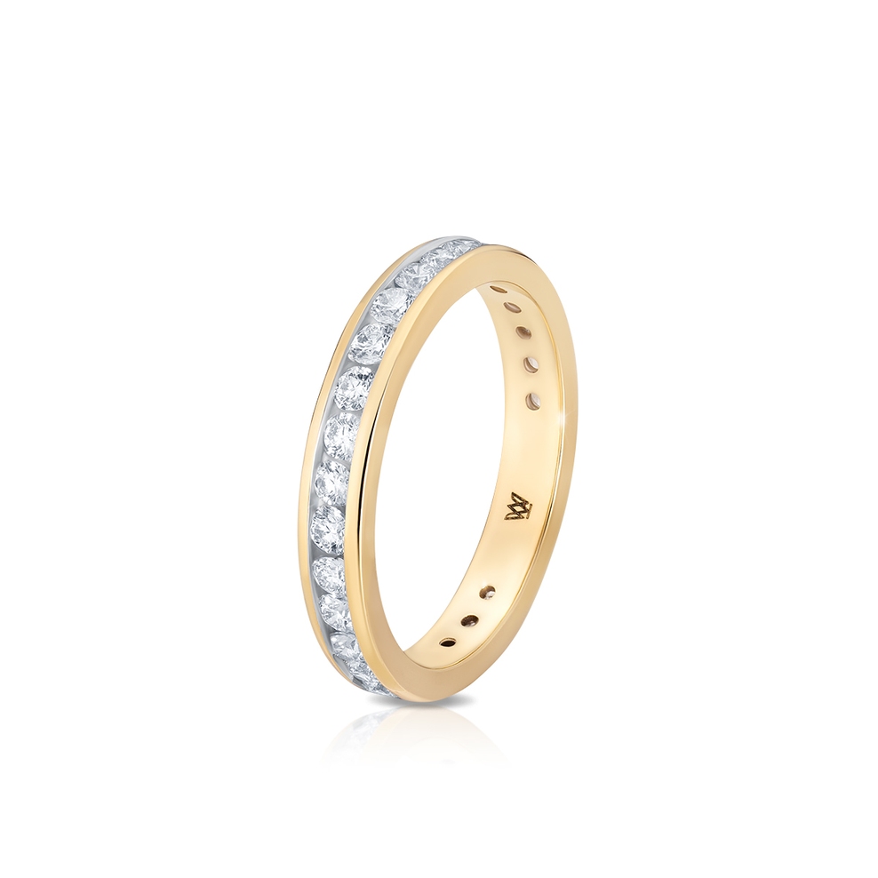 Pierścionek złoty z diamentami