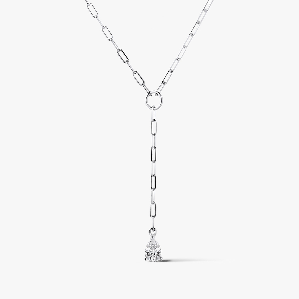 Naszyjnik srebrny z cyrkonią