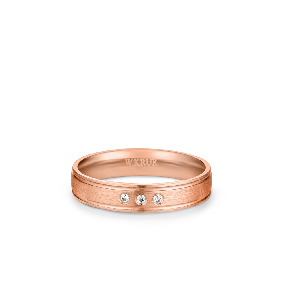 Obrączka złota z brylantami  ACRI