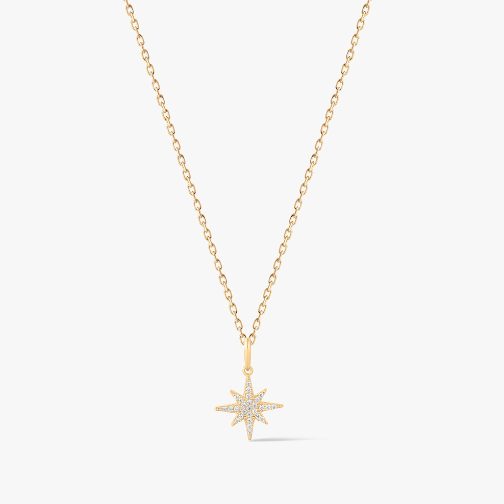 Wisiorek złoty gwiazdka