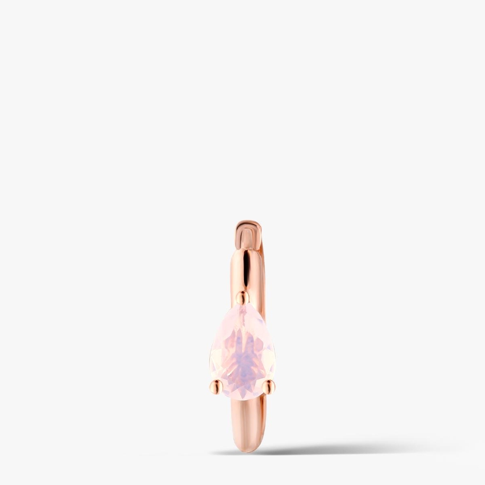 Kolczyk srebrny Kwiaty Nocy Różowy Bez