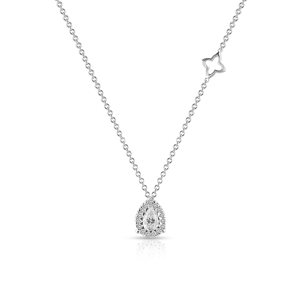 Naszyjnik białe złoto Recarlo