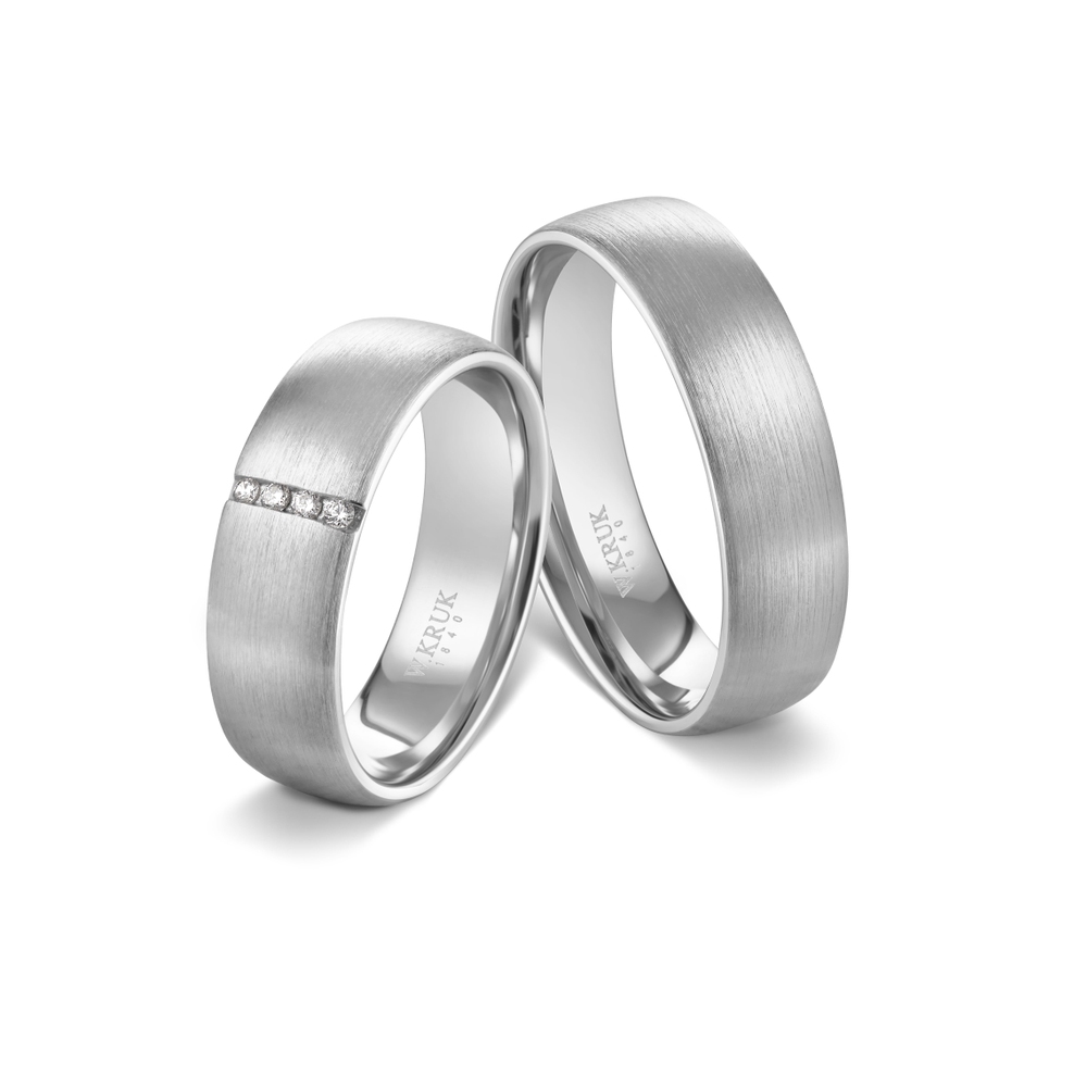 Komplet obrączek srebrnych SASSI