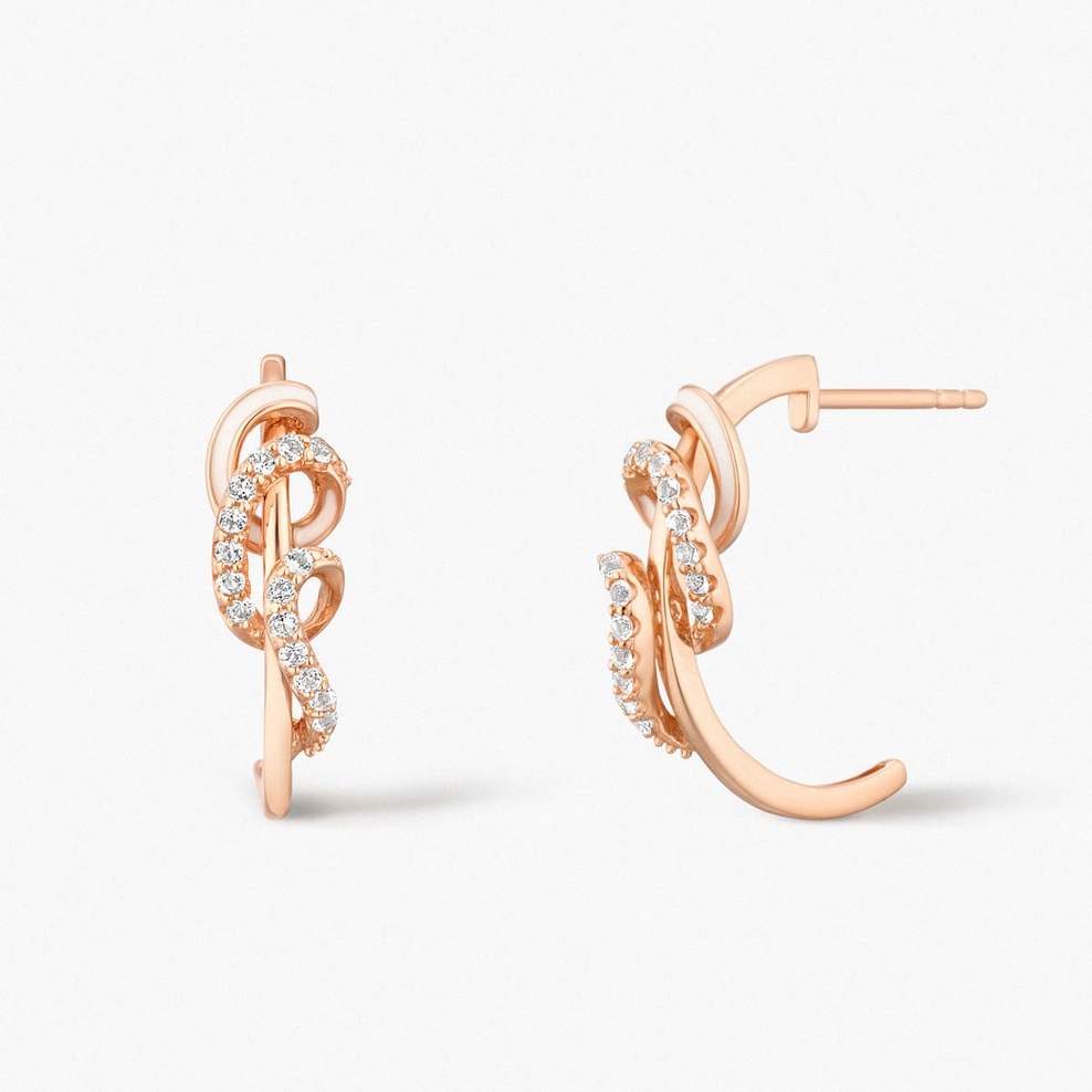 Kolczyki złote Balerina