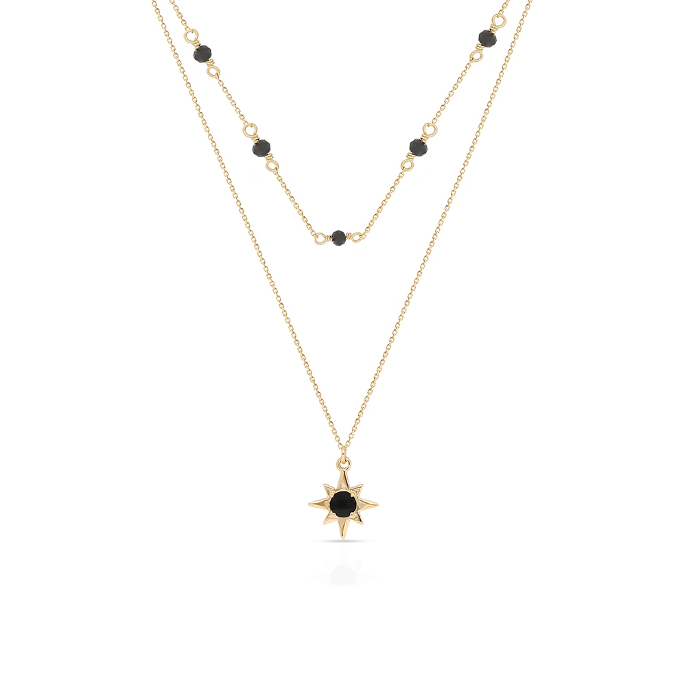 Naszyjnik złoty z cyrkoniami