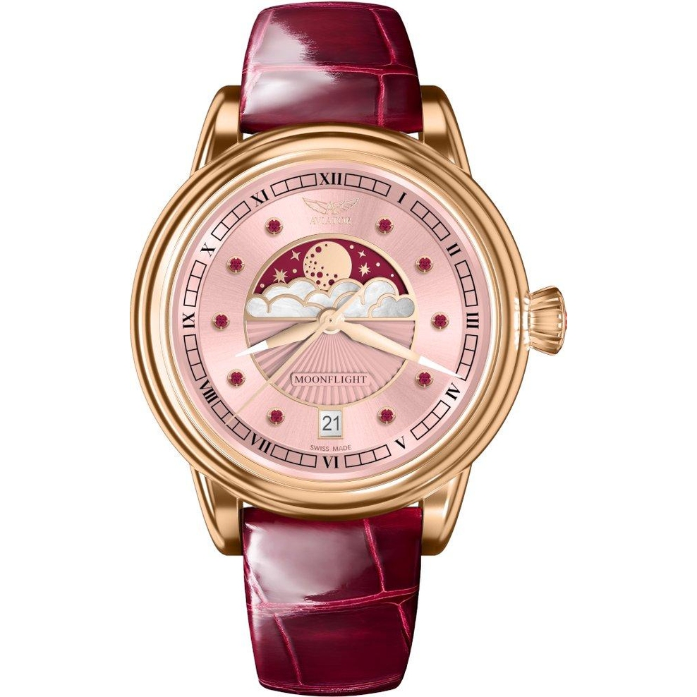 ZEGAREK AVIATOR DOUGLAS MOONFLIGHT GEMSTONE EDITION