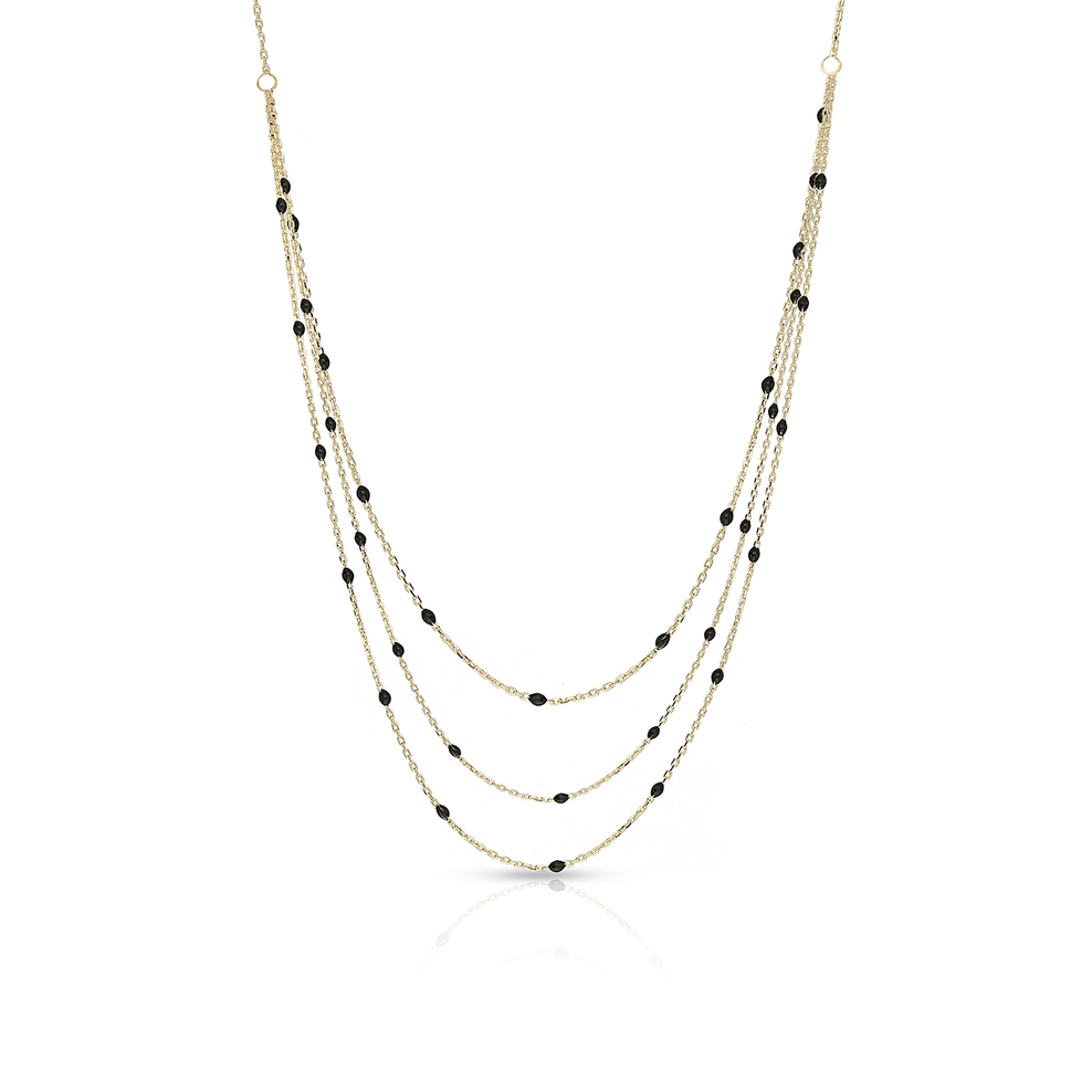 Naszyjnik złoty kaskadowy