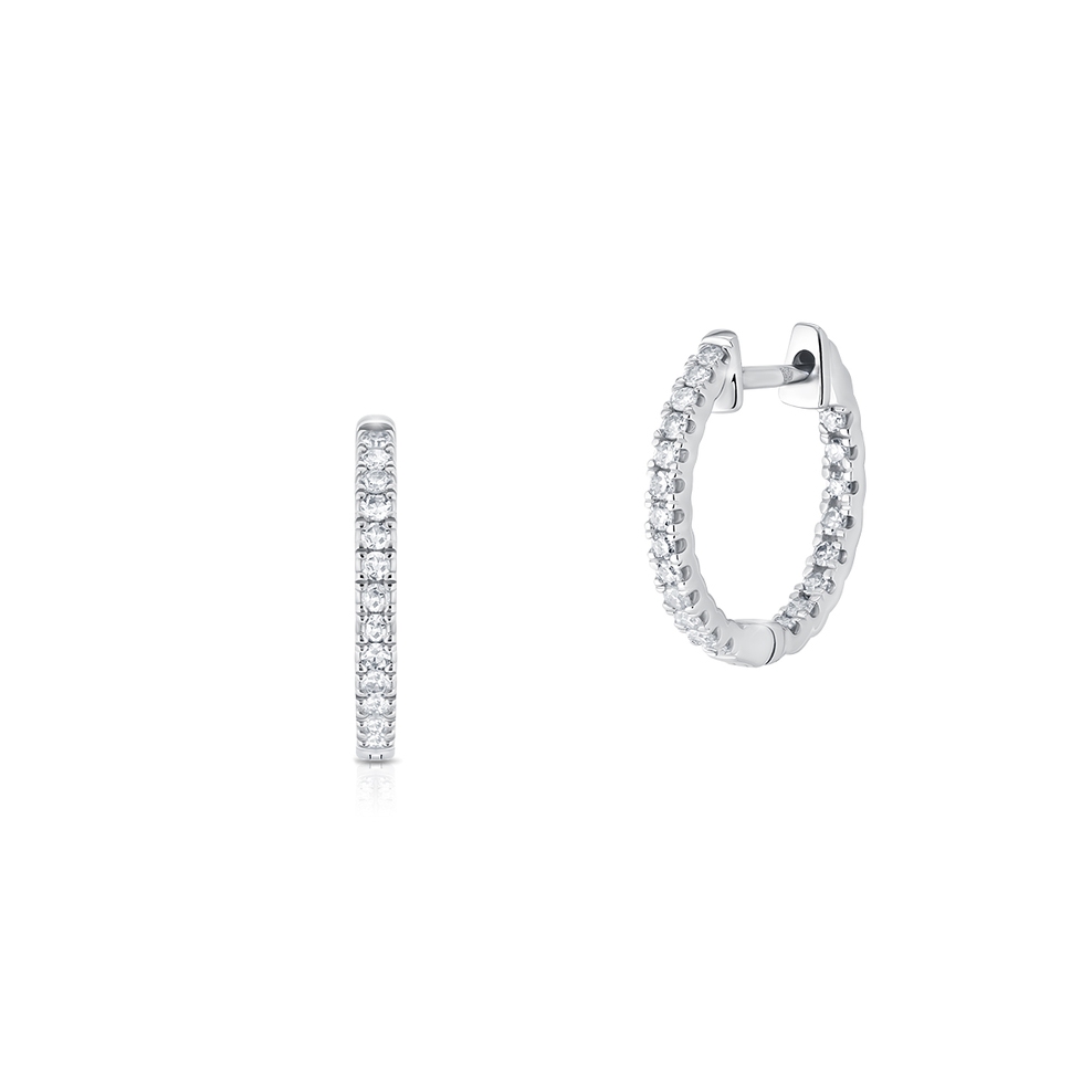 Kolczyki złote z diamentami