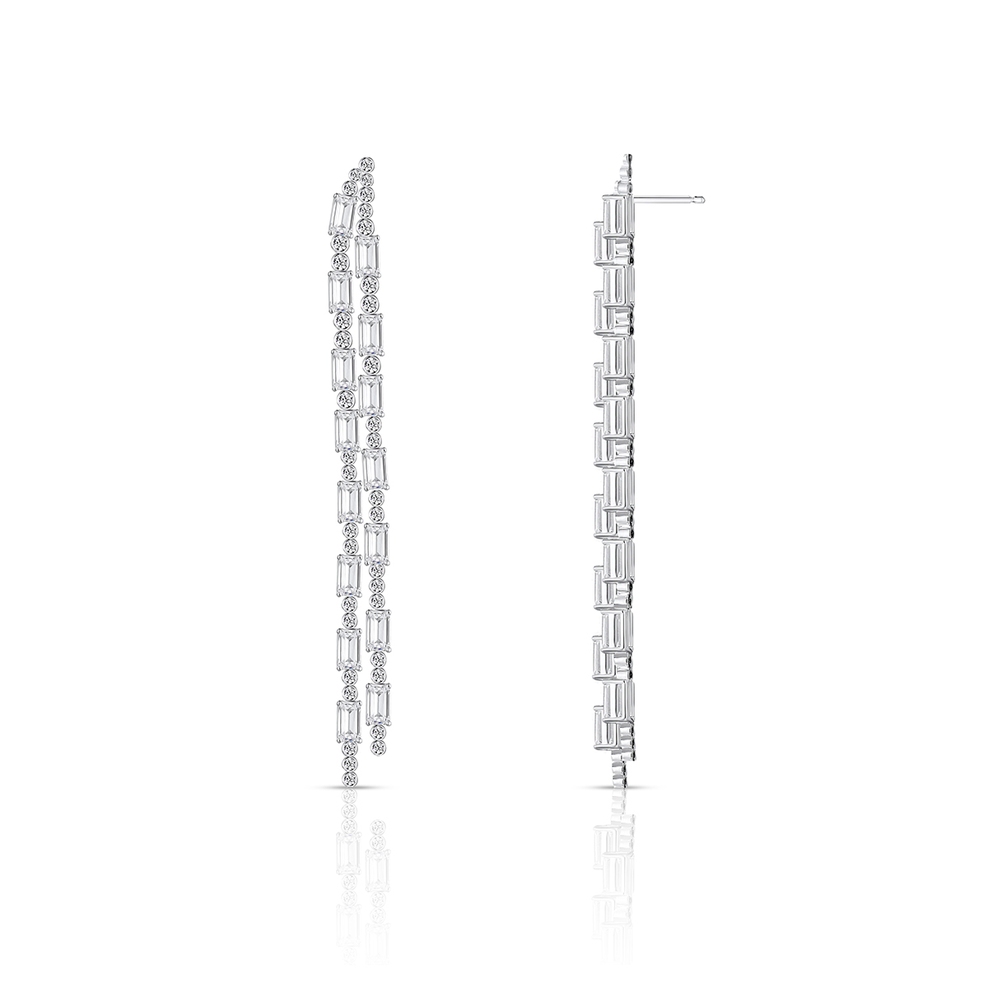 Kolczyki srebrne z cyrkoniami Ceremonials