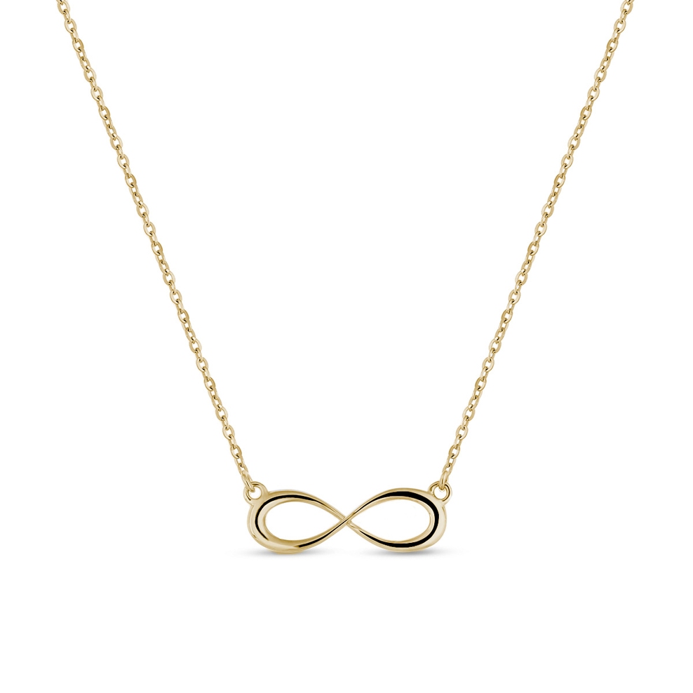 Naszyjnik złoty nieskończoność