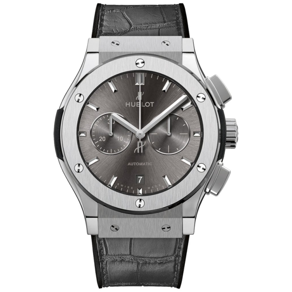 ZEGAREK HUBLOT CLASSIC FUSION RACING GREY CHRONOGRAPH TITANIUM