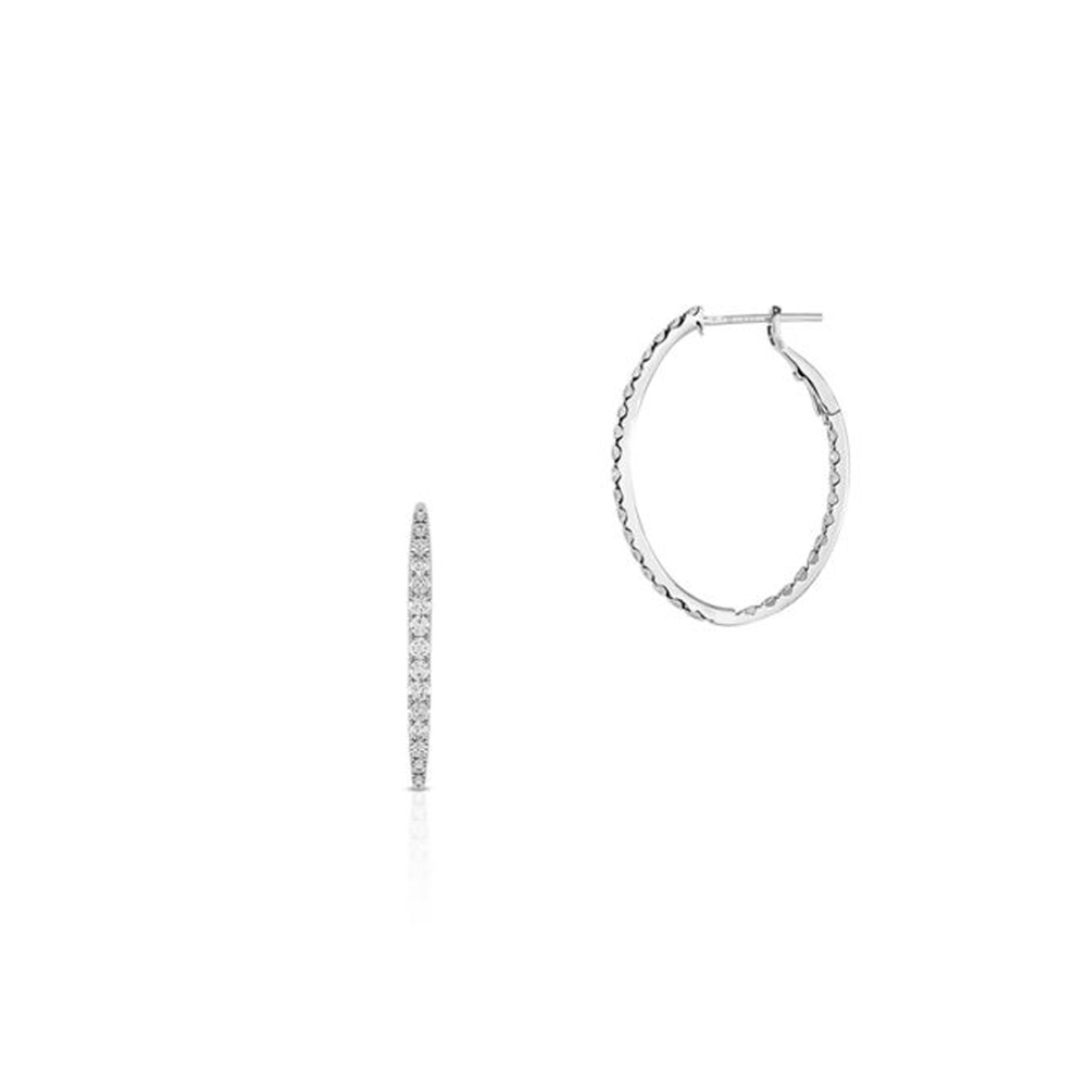 Kolczyki białe złoto z brylantami