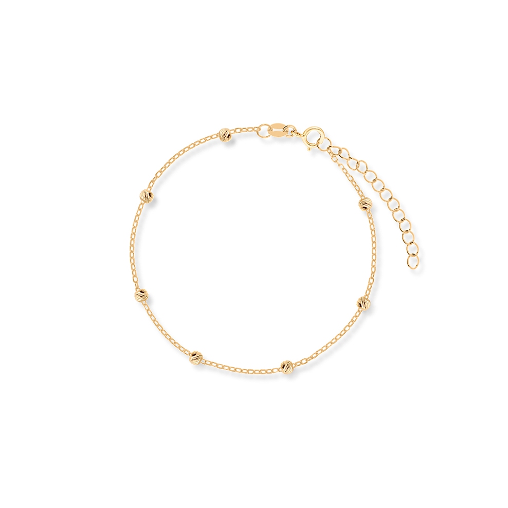 Bransoleta złota na nogę