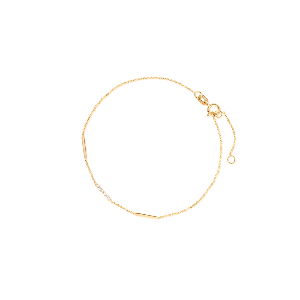 Bransoletka złota cyrkonie