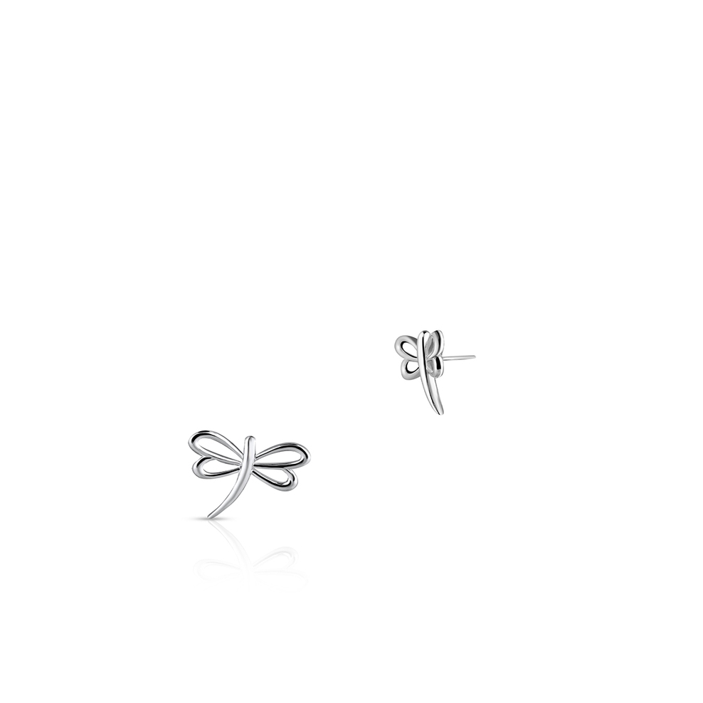 Kolczyki srebrne ważki