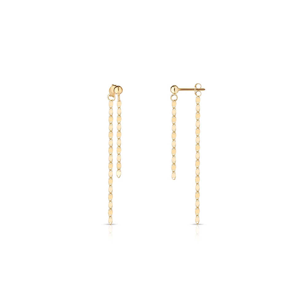 Kolczyki srebrne pozłacane