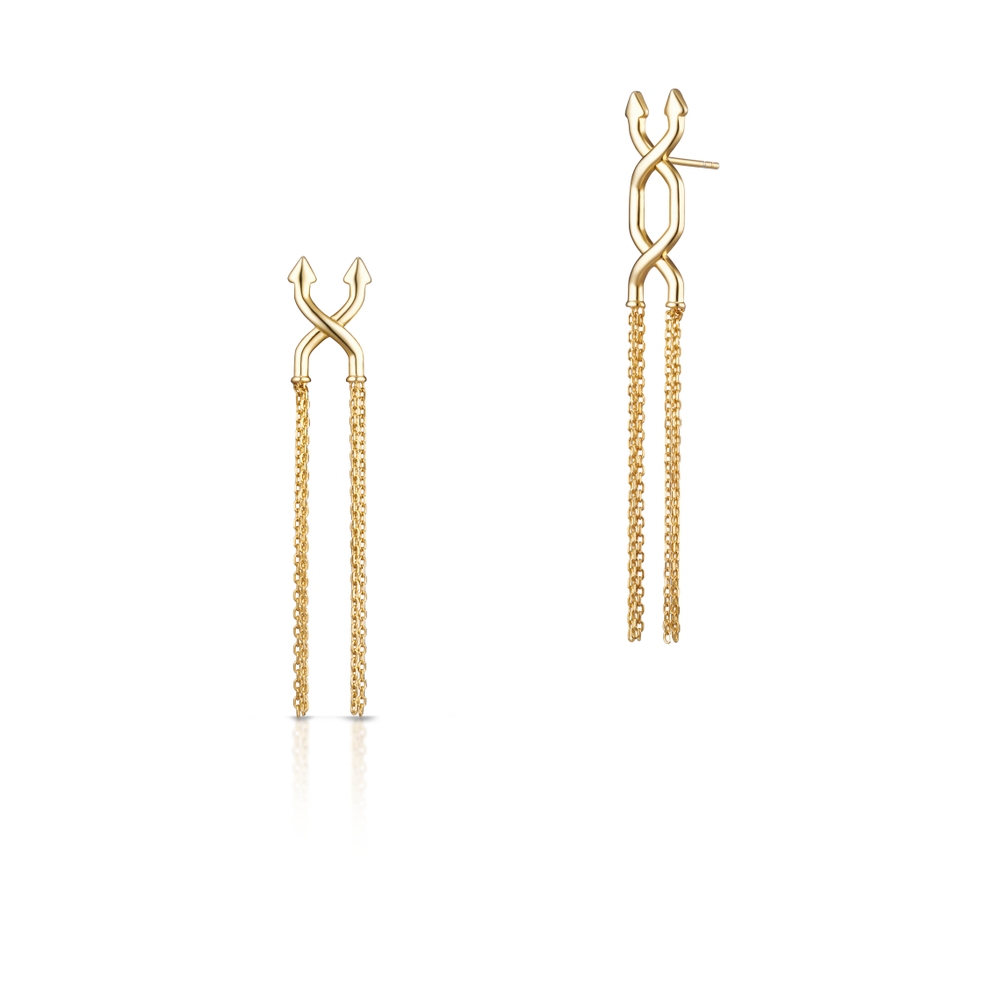 Kolczyki srebrne Shuffle Longplay