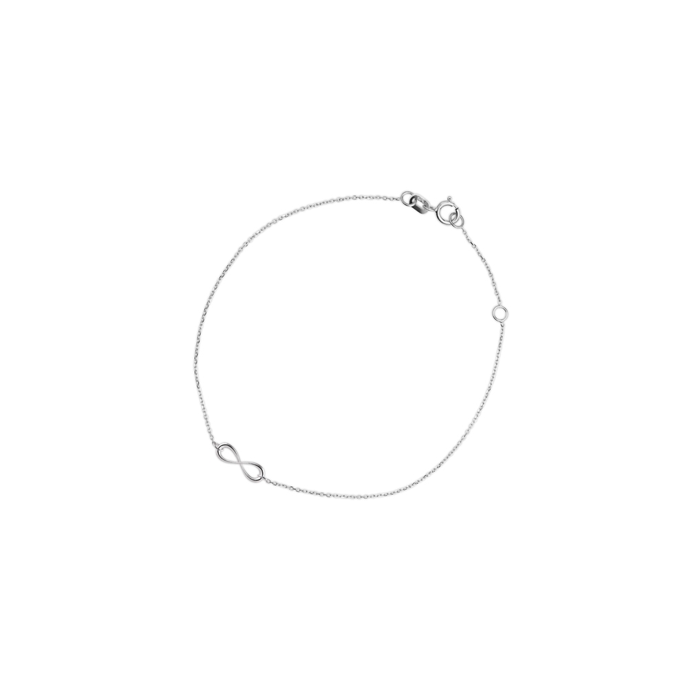 Bransoletka srebrna nieskończoność
