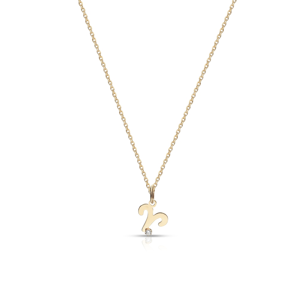 Wisiorek złoty Zodiak Baran