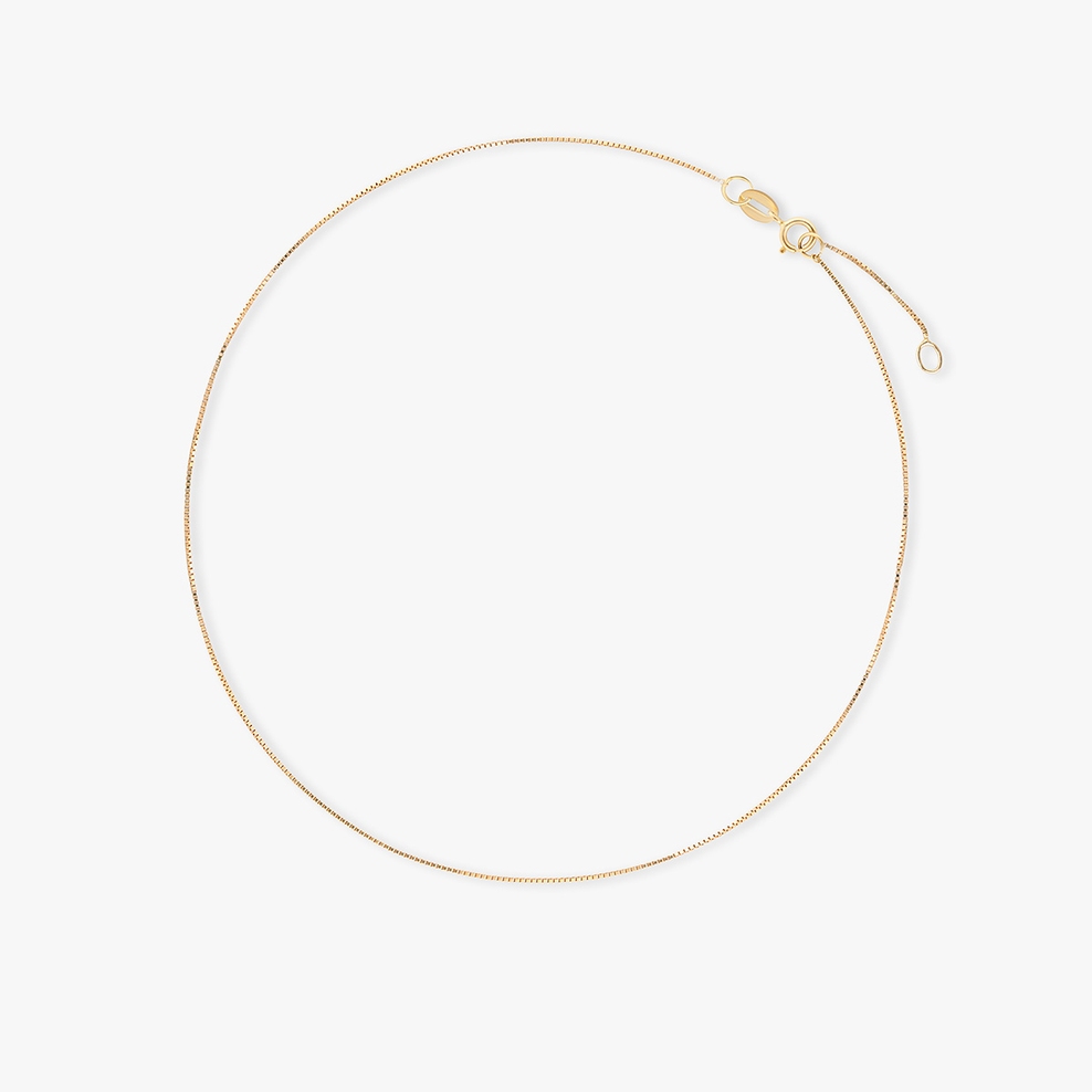 Bransoleta złota na nogę