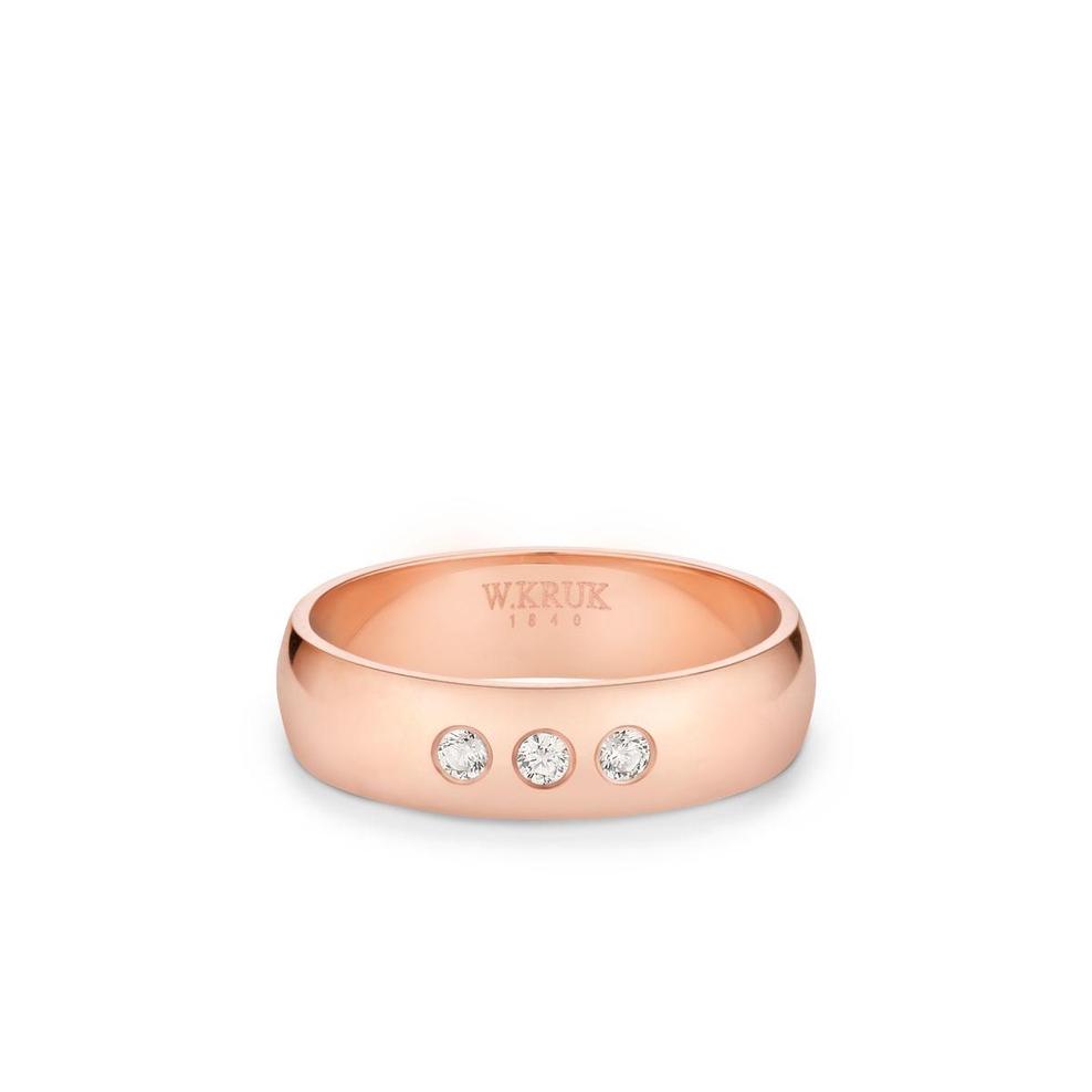 Obrączka złota z brylantami PROMISO