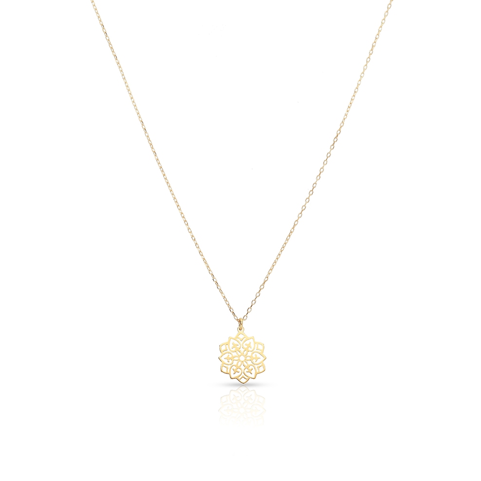 Naszyjnik srebrny pozłacany