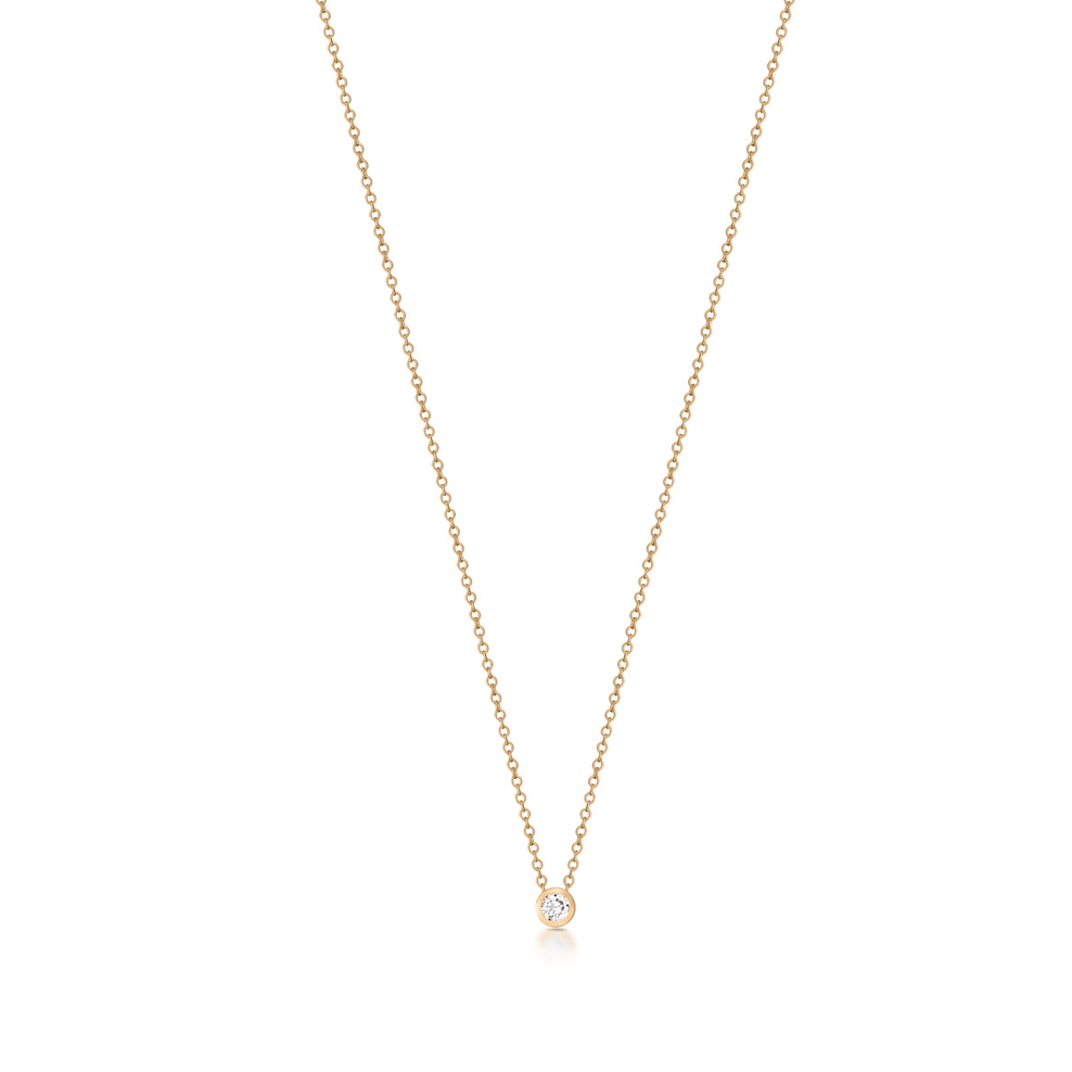 Naszyjnik złoty z cyrkonią