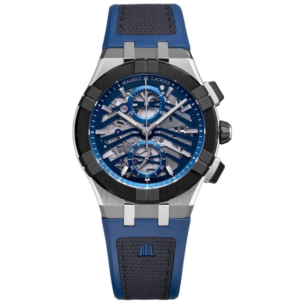 ZEGAREK MAURICE LACROIX AIKONIC AUTOMATIC CHRONOGRAPH SKELETON