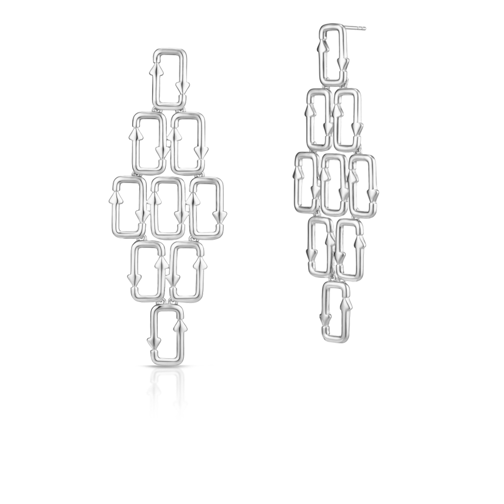 Kolczyki srebrne Longplay