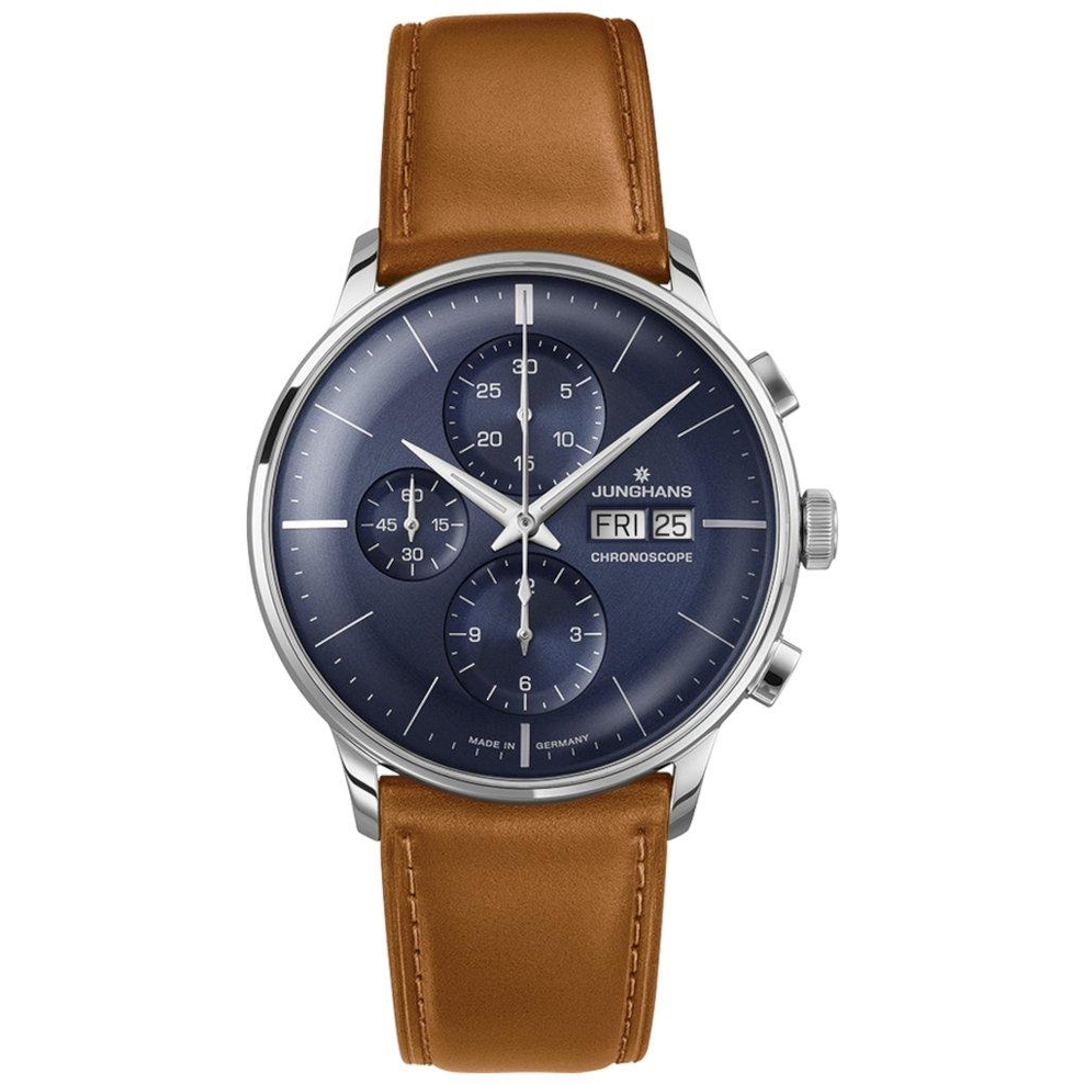 ZEGAREK JUNGHANS MEISTER CHRONOSCOPE DATE ENGLISH