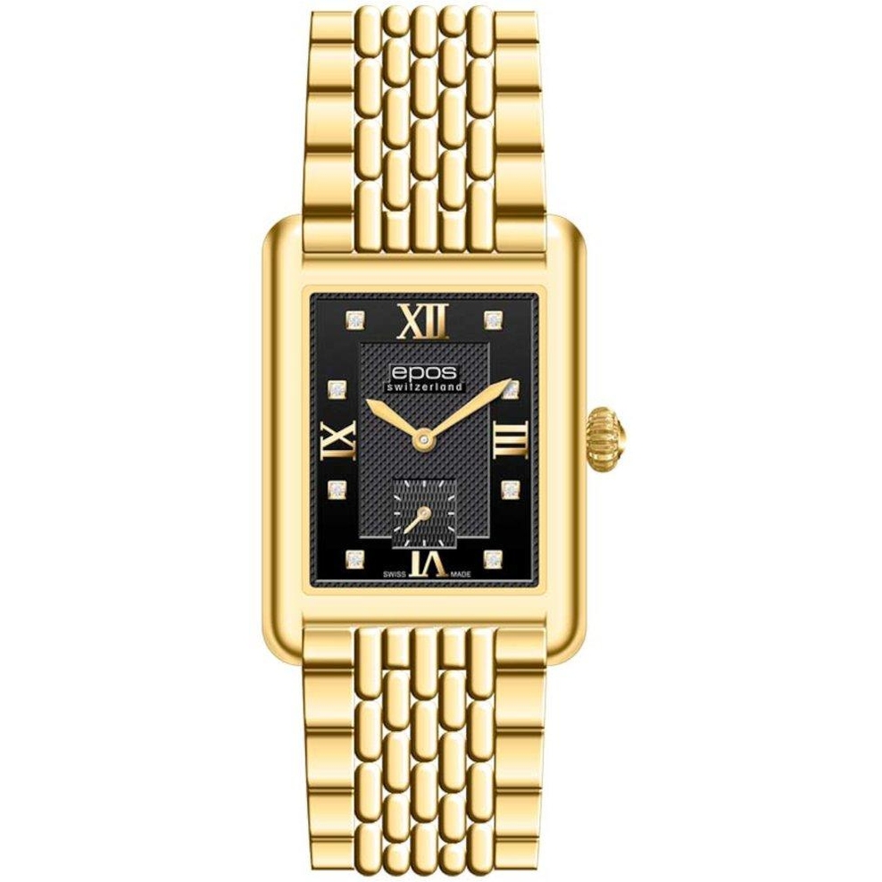 ZEGAREK EPOS QUARTZ LADY SQUARE DIAMONDS