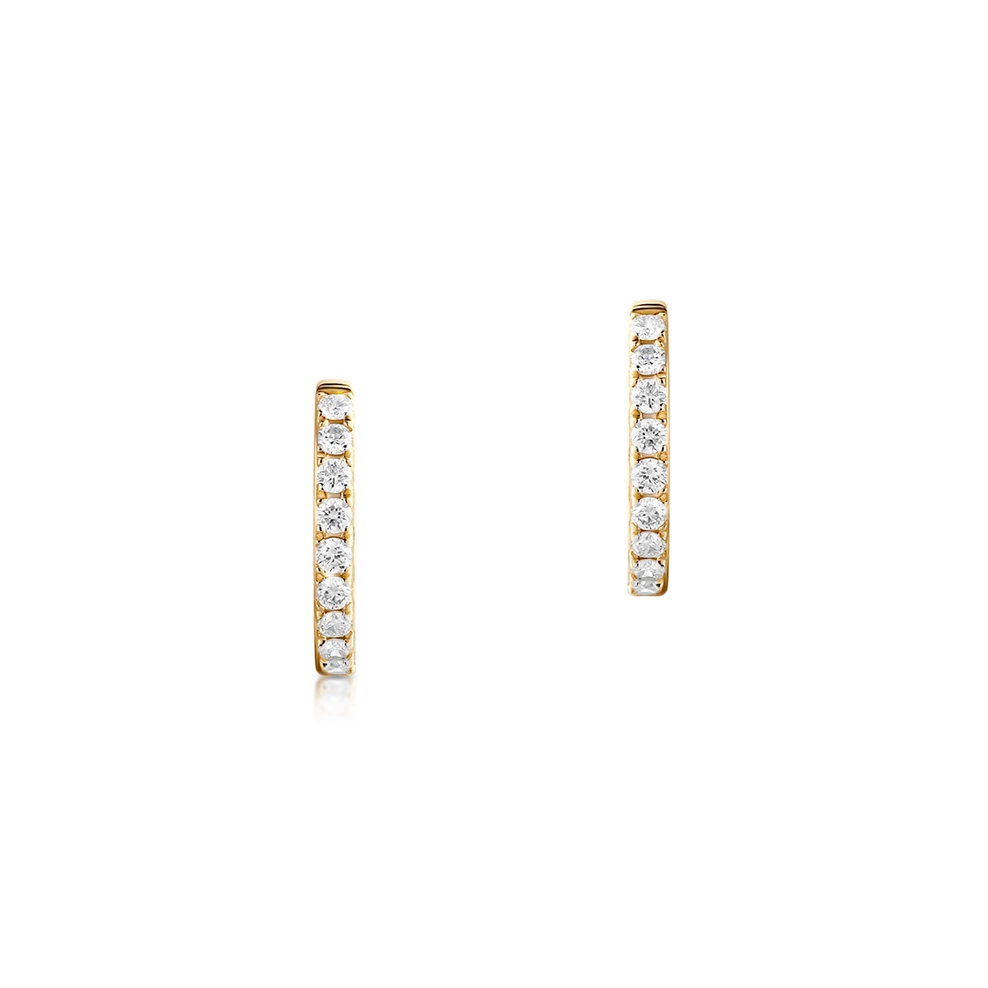 Kolczyki złote z brylantami