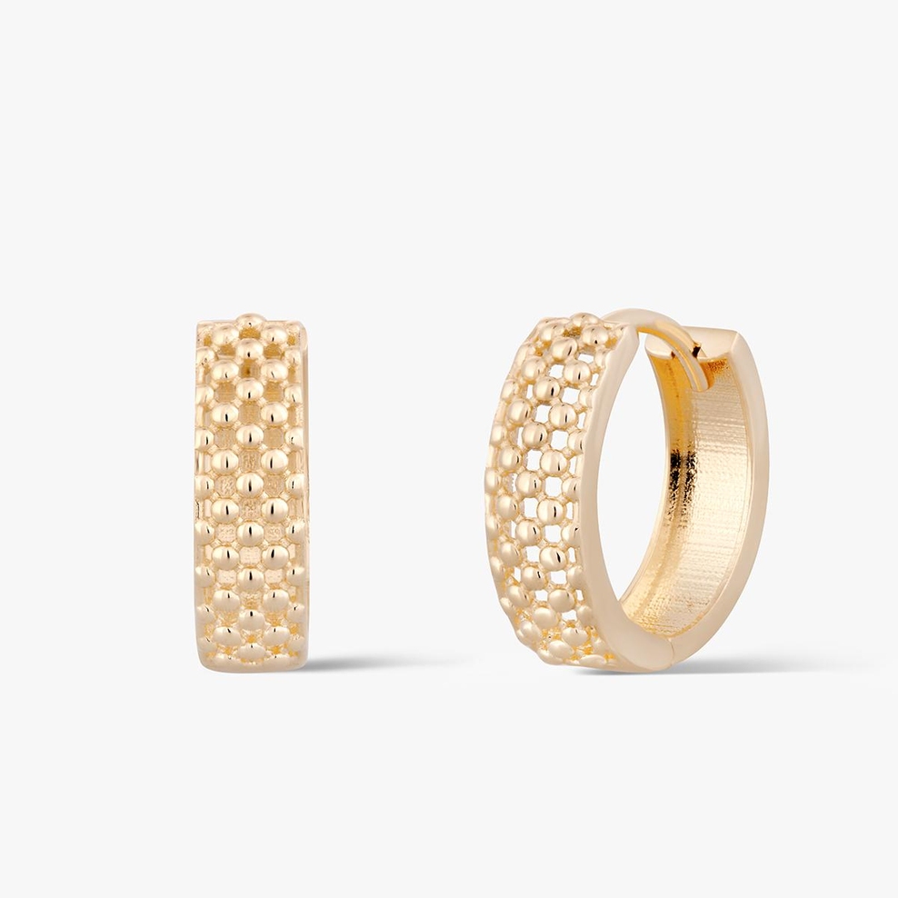 Kolczyki złote ażurowe