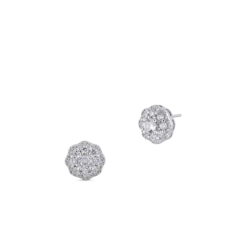 Kolczyki srebrne z cyrkoniami