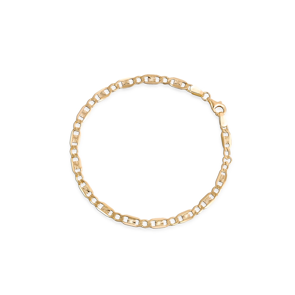 Bransoleta złota figaro