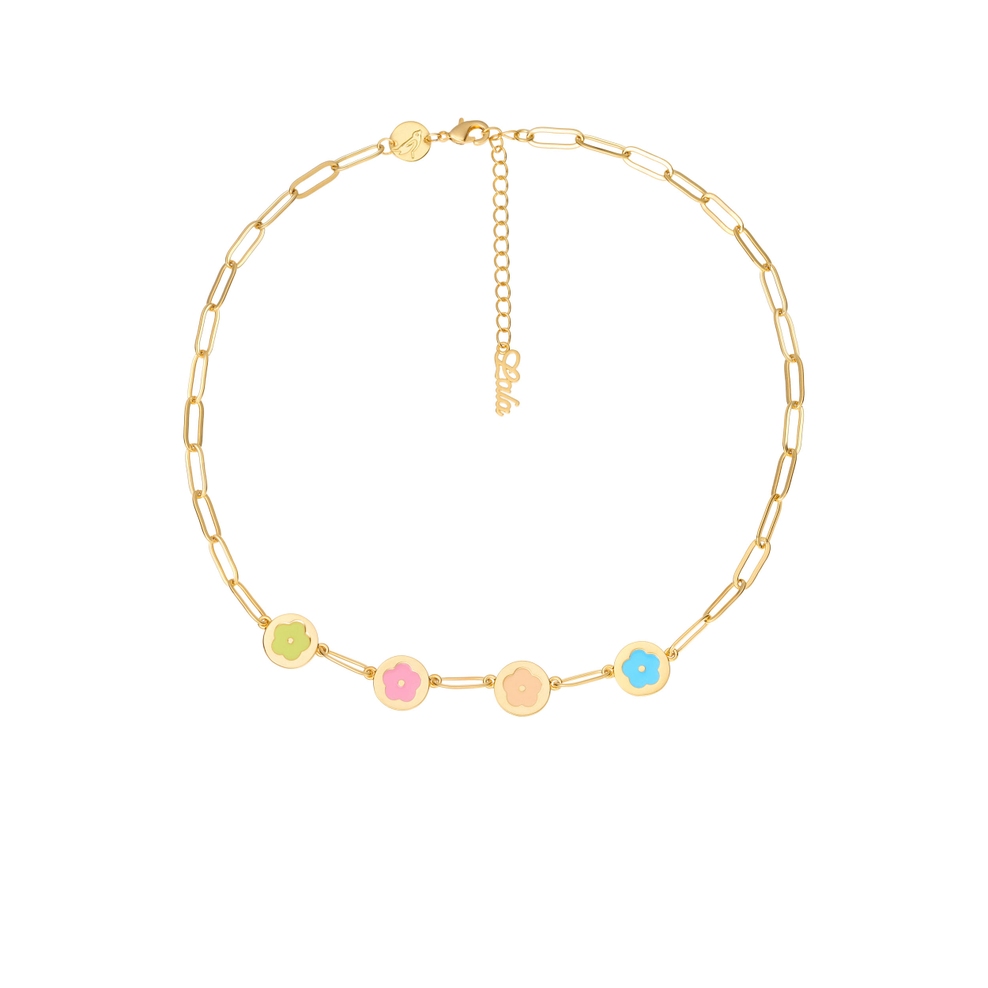 Naszyjnik Gold Daisy Flowers