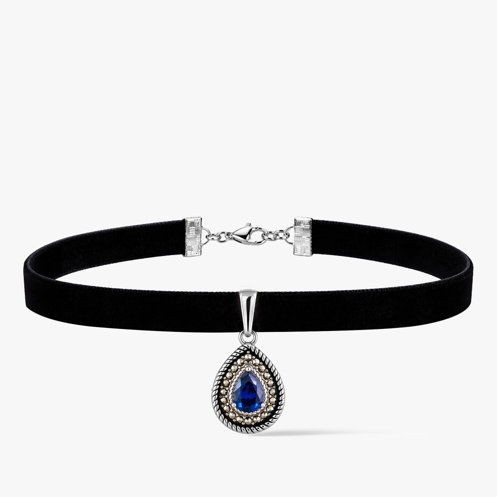 Choker aksamitka Retro