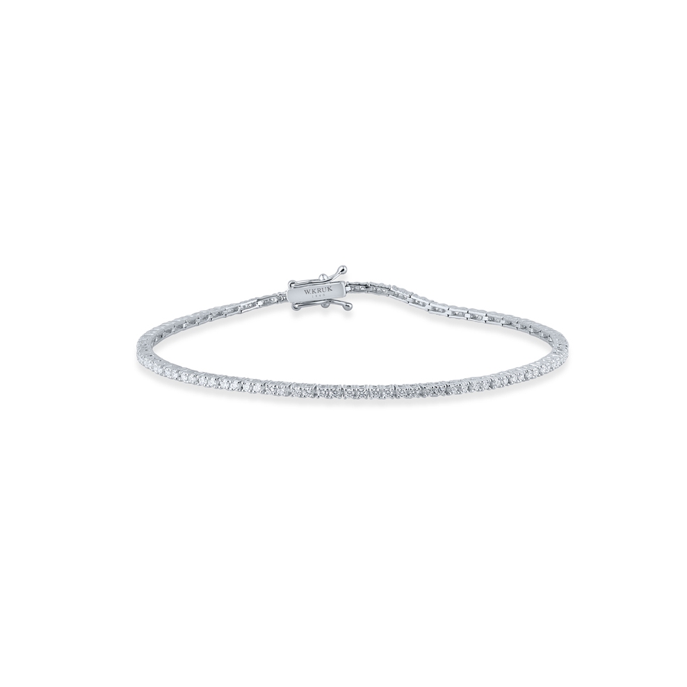 Bransoleta białe złoto z brylantami