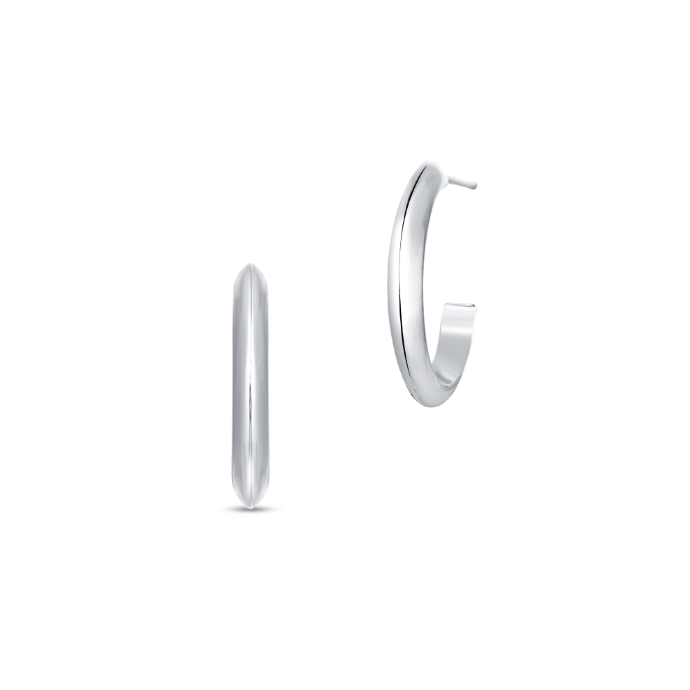 Kolczyki srebrne koła