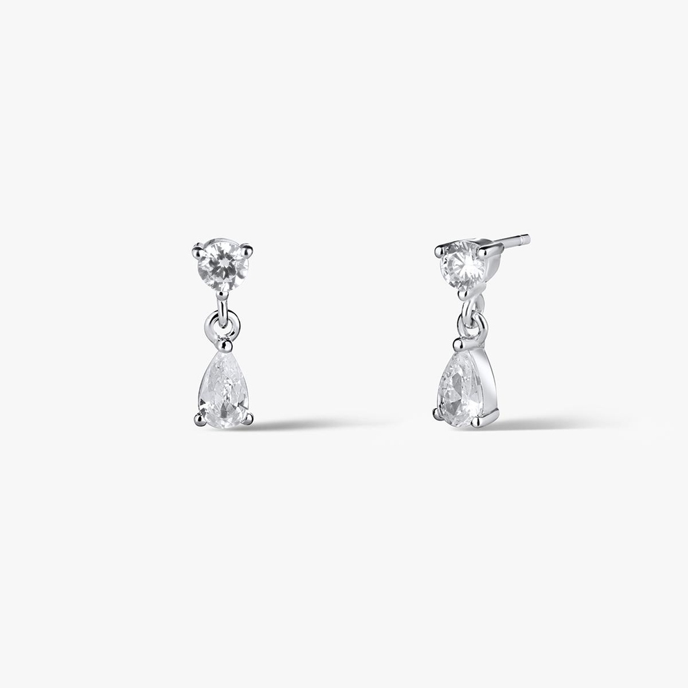 Kolczyki srebrne z cyrkoniami