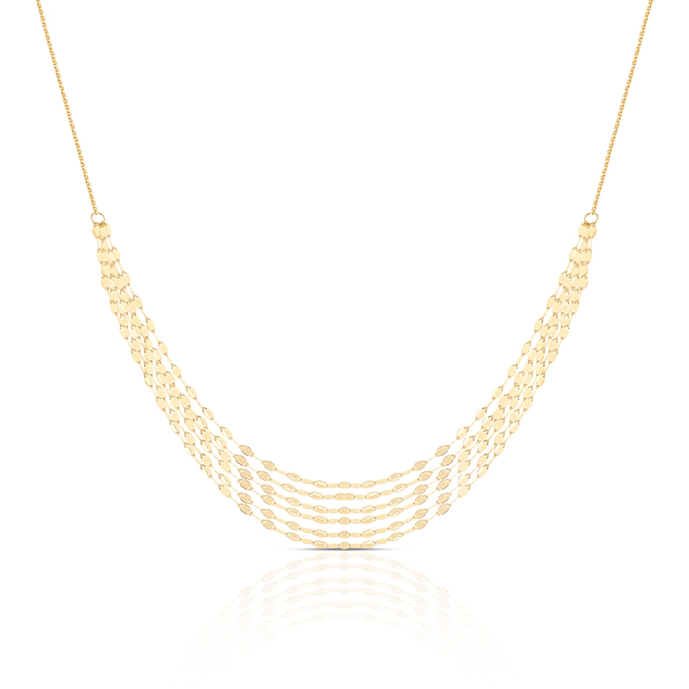 Naszyjnik złoty kaskadowy