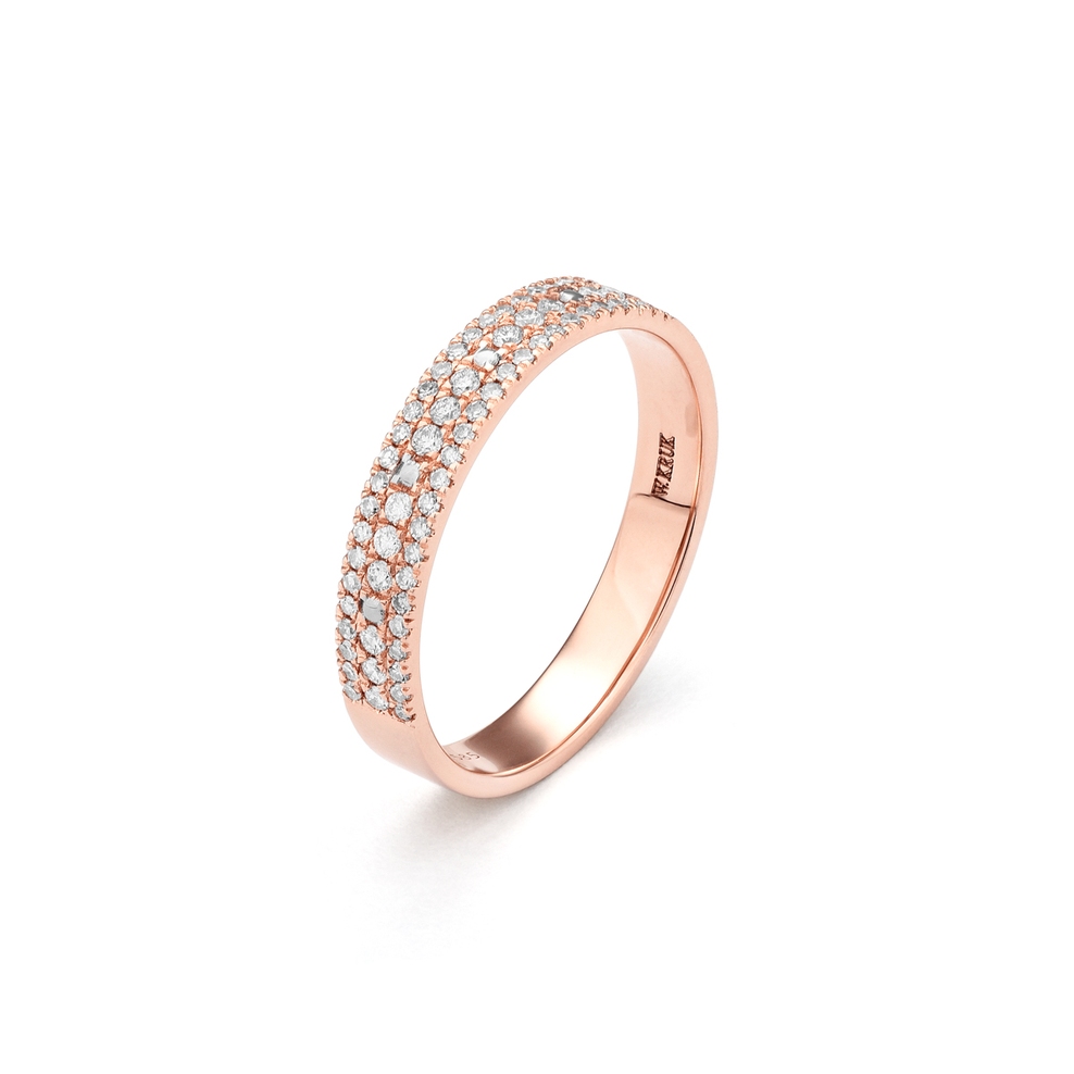 Pierścionek złoty z brylantami