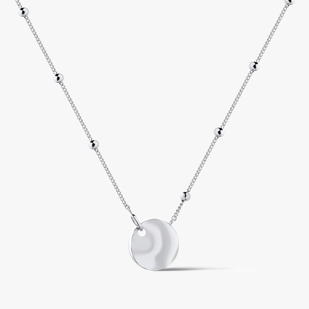 Naszyjnik srebrny z kółeczkiem