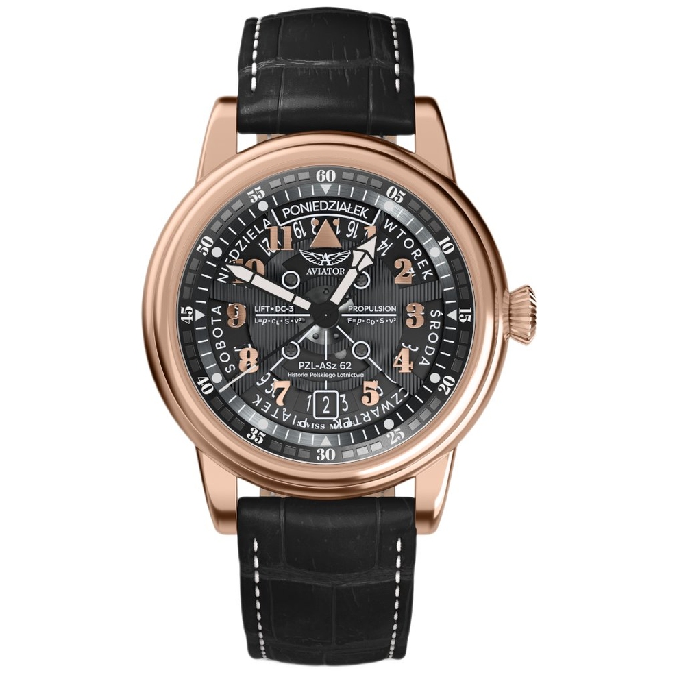 ZEGAREK AVIATOR DOUGLAS DAY-DATE MECA-41 POLSKA EDYCJA