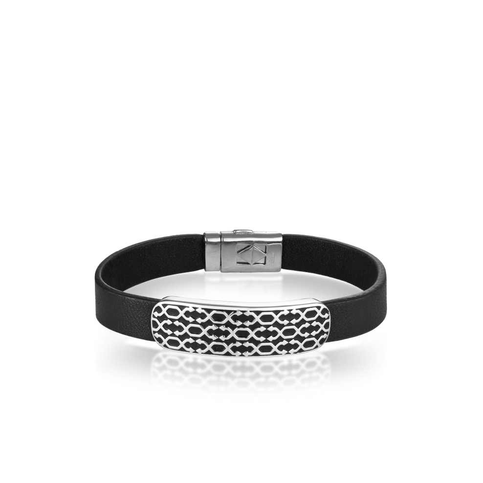 Bransoleta srebrna męska Longplay